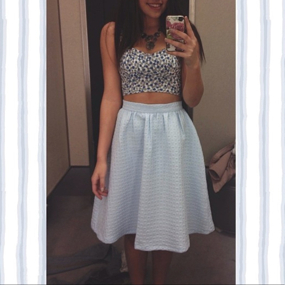 Blue Topshop skirt